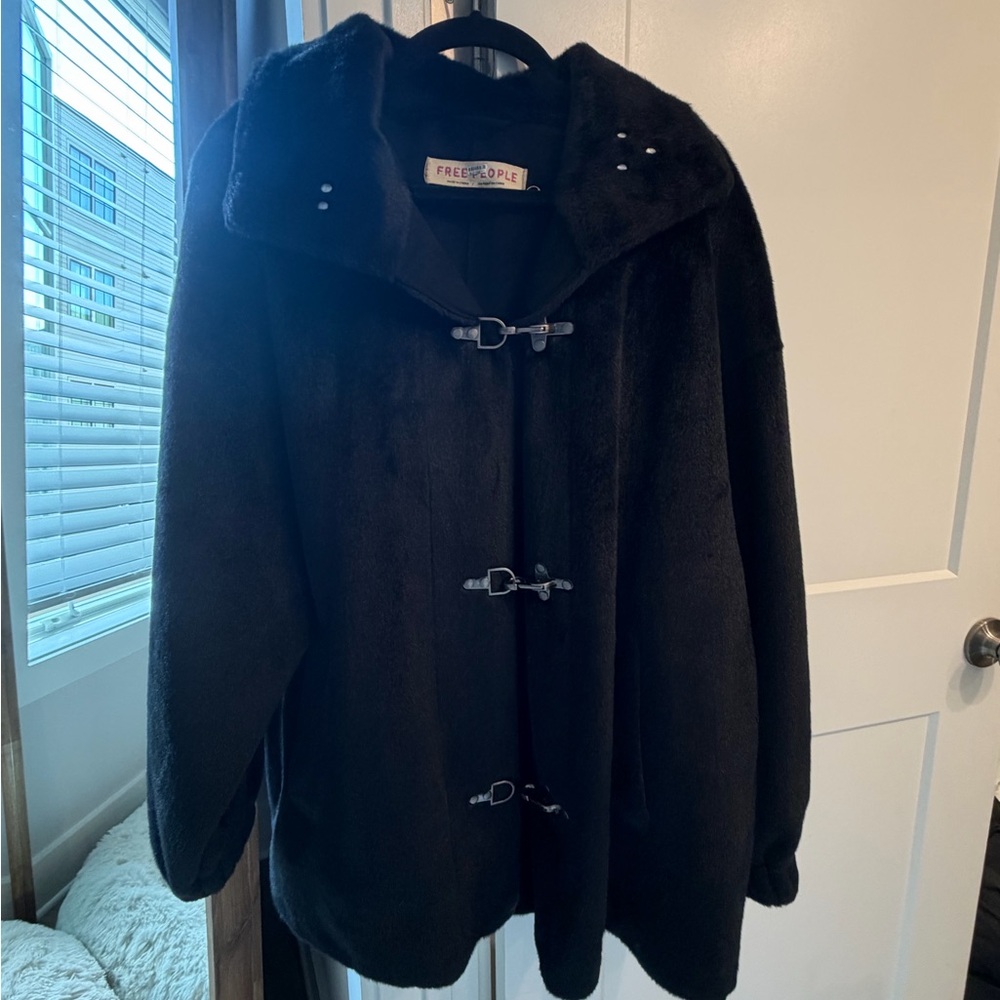 Free People Elegant Black Outerwear